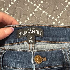 J crew mercantile jeans size 30